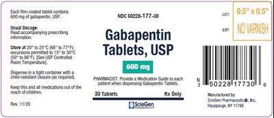 Gabapentin 600mg 30s